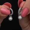 Lucky Life 925 Ayar Gumuss İnci Lucky Life Lucky Life Kadın Küpe