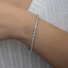 Lucky Life 925 Ayar Gumuss Beyaz Taşlı Su Yolu Lucky Life Lucky Life Kadın Bileklik