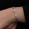 ​Lucky Life 925 Ayar Gumuss Baget Taşlı Kalp Lucky Life Lucky Life Kadın Bileklik