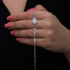 Lucky Life 925 Ayar Gumuss Baget Turkuaz Taşlı Lucky Life Lucky Life Kadın Bileklik