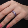Lucky Life 925 Ayar Gumuss Baget  Ametist Taşlı Lucky Life Lucky Life Kadın Yüzük