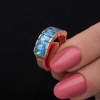 Lucky Life 925 Ayar Gumuss Baget  Aquamarine Taşlı Lucky Life Lucky Life Kadın Yüzük