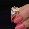 Lucky Life 925 Ayar Gumuss Sitrin Zirkon Taşlı Lucky Life Lucky Life Kadın Yüzük