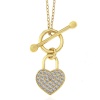Lucky Life 925 Ayar Gumuss Gold Sallantılı Kalp Lucky Life Lucky Life Lucky Life Kadın Kolye