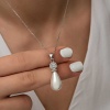 Lucky Life 925 Ayar Gumuss Damla İnci Lucky Life Lucky Life Lucky Life Kadın Kolye