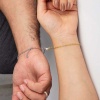 Lucky Life 925 Ayar Gumuss Rodyum Gold Çift Kalpli Aşk Bileklik