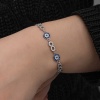 ​Lucky Life 925 Ayar Gumuss Nazar Boncuklu Sonsuzluk Lucky Life Lucky Life Kadın Bileklik