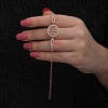 ​Lucky Life 925 Ayar Gumuss Rose Renkli Yaşam Çiçeği Lucky Life Lucky Life Kadın Bileklik