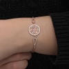 ​Lucky Life 925 Ayar Gumuss Rose Renkli Yaşam Çiçeği Lucky Life Lucky Life Kadın Bileklik