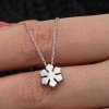 Lucky Life & Han-gar 925 Ayar Gumuss  Minimal Kar Tanesi Lucky Life Lucky Life Lucky Life Kadın Kolye