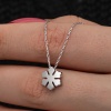 Lucky Life & Han-gar 925 Ayar Gumuss  Minimal Kar Tanesi Lucky Life Lucky Life Lucky Life Kadın Kolye