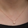 Lucky Life & Han-gar 925 Ayar Gumuss  Rose Minimal Kar Tanesi Lucky Life Lucky Life Lucky Life Kadın Kolye
