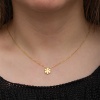 Lucky Life & Han-gar 925 Ayar Gumuss  Gold Minimal Kar Tanesi Lucky Life Lucky Life Lucky Life Kadın Kolye