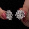 Lucky Life 925 Ayar Gumuss Zirkon Taşlı Çiçek Lucky Life Lucky Life Kadın Küpe