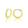 Lucky Life 925 Ayar Gumuss Gold Halka Lucky Life Lucky Life Kadın Küpe
