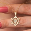 Lucky Life 925 Ayar Gumuss Gold Kar Tanesi Lucky Life Lucky Life Kadın Kolye