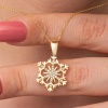 Lucky Life 925 Ayar Gumuss Gold Kar Tanesi Lucky Life Lucky Life Kadın Kolye