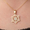 Lucky Life 925 Ayar Gumuss Gold Kar Tanesi Lucky Life Lucky Life Kadın Kolye