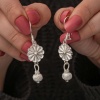 ​Lucky Life 925 Ayar Gumuss Sallantılı Trabzon Kazaz Lucky Life Kadın Küpe