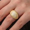 Lucky Life 925 Ayar Gumuss Gold Zirkon Taşlı Fantezi Lucky Life Kadın Yüzük