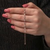 ​Lucky Life 925 Ayar Gumuss Rose Beyaz Taşlı Lucky Life Kadın Bileklik