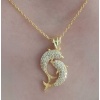 Lucky Life 925 Ayar Gumuss Gold Çift Yunus Balığı Lucky Life Lucky Life Kadın Kolye