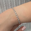 Lucky Life 925 Ayar GumussKare Beyaz Taşlı Su Yolu Lucky Life Kadın Bileklik
