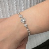 Lucky Life 925 Ayar Gumuss Çember Beyaz Taşlı Su Yolu Lucky Life Kadın Bileklik