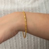 Lucky Life Gümüşş Gold Burgu Kadın Bilezik