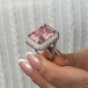Lucky Life Gümüş Pembe Zirkon Taşlı Kadın Yüzük