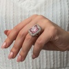 Lucky Life Gümüş Pembe Zirkon Taşlı Kadın Yüzük