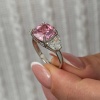 Lucky Life Gümüş Pembe Zirkon Taşlı Kadın Yüzük