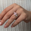 Lucky Life Gümüş Pembe Zirkon Taşlı Kadın Yüzük