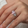 Lucky Life Gümüş Pembe Zirkon Taşlı Kadın Yüzük