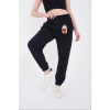 Lucky Life Kadın Üç İplik Lastikli Baskılı Eşofman Pantolon - Lacivert