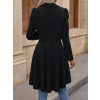 Lucky Life Kadın Uzun Kollu Yakalı önden Düğmeli Uzun Atlas Blazer Ceket