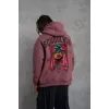 Erkek SCHOOL BOY Baskılı Kapüşonlu Sweat - Gül Kurusu