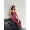 Lucky Life Kadın Crop Pantalon Ikili Takım - Gül Kurusu