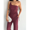 Lucky Life Kadın Crop Pantalon Ikili Takım - Gül Kurusu
