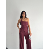 Lucky Life Kadın Crop Pantalon Ikili Takım - Gül Kurusu