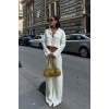 Nancy Kruveze Yaka Crop Takım  - 