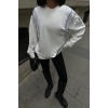 Lucky Life Kadın Metalize Sarkaçlı Sweatshirt  