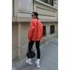 Lucky Life Kadın Oversize Kapitone Bomber Ceket 