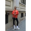Lucky Life Kadın Oversize Kapitone Bomber Ceket 