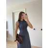 Lucky Life Kadın Jeans Kot Uzun Elbise - Lacivert