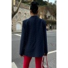 Lucky Life Kadın Taş Detaylı Lucky Life Kadın Premium Blazer Ceket 