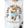 Lucky Life Kadın  Teddy Bear T-Shirt - Krem