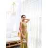 Lucky Life Kadın Keten Gi̇peli̇ Crop Ve Pantolon İki̇li̇ Takim