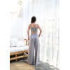 Lucky Life Kadın Keten Gi̇peli̇ Crop Ve Pantolon İki̇li̇ Takim
