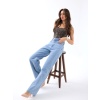 7415 Lucky Life Kadın KOT PANTOLON-AÇIK MAVİ